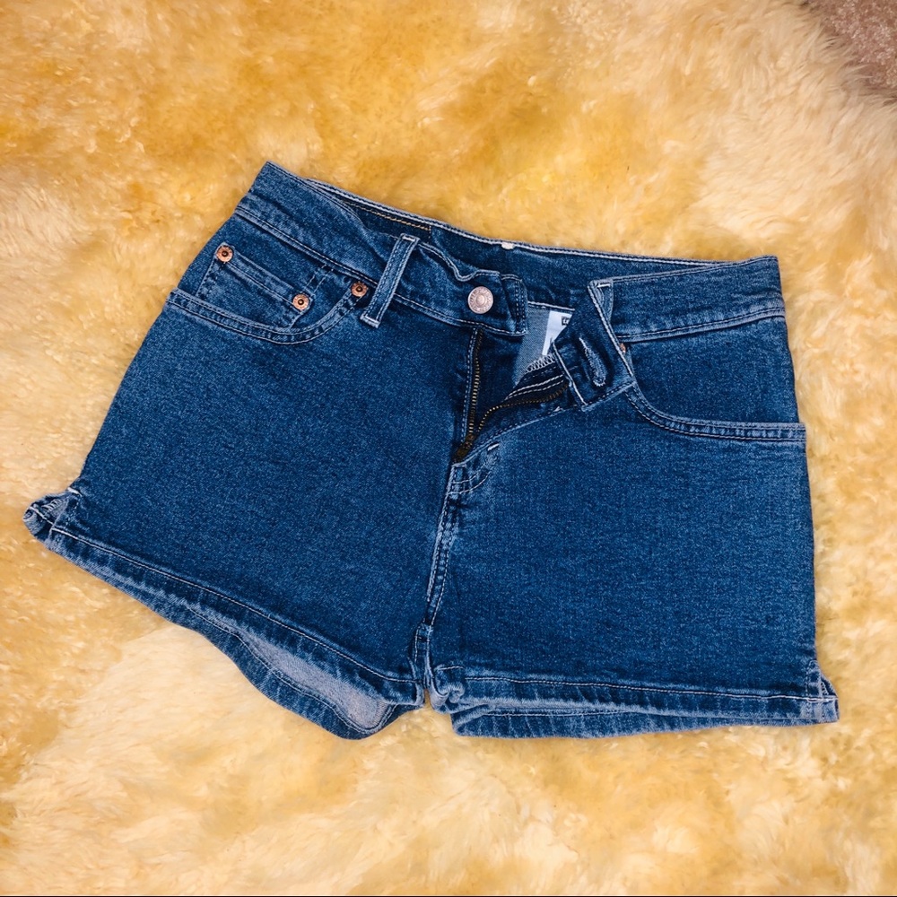 LEVI'S JEANS women's blue denim summer shorts
